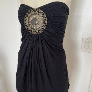 Sky NWOT strapless blouse, black Size S